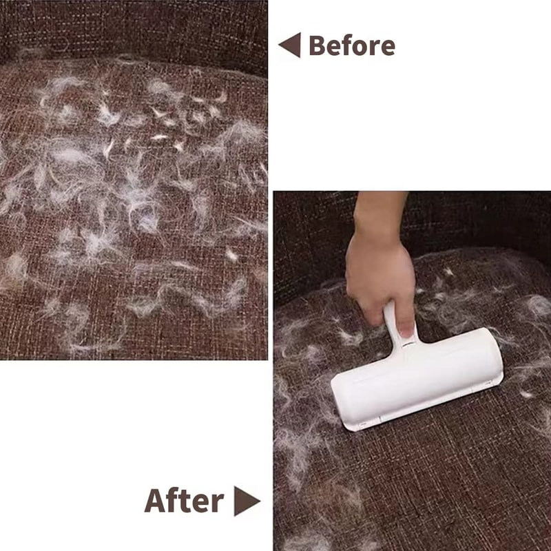 Pet Hair Remover Roller Self Cleaning Base Fur Remover for Dog & Cat Hair, Perfect for Furniture and Clothing