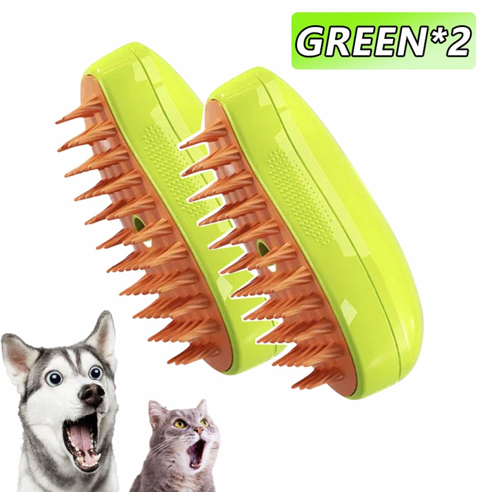 Electric Steamy Brush Massage Comb For Dogs Cats Perfect For Shedding Cleaning Relaxation 6