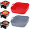 Reusable Silicone Airfryer Pan Liner Baking Tray for Pizza, Fried Chicken & More