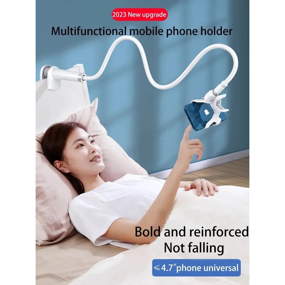 Clip Mobile Phone Holder Stand For Bed And Desk Flexible Portable Mount For IPhone Samsung Xiaomi 2