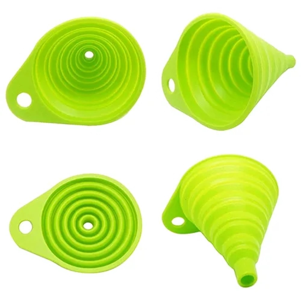 Mini Foldable Silicone Funnel For Fuel Beer Oil And Kitchen Use 3