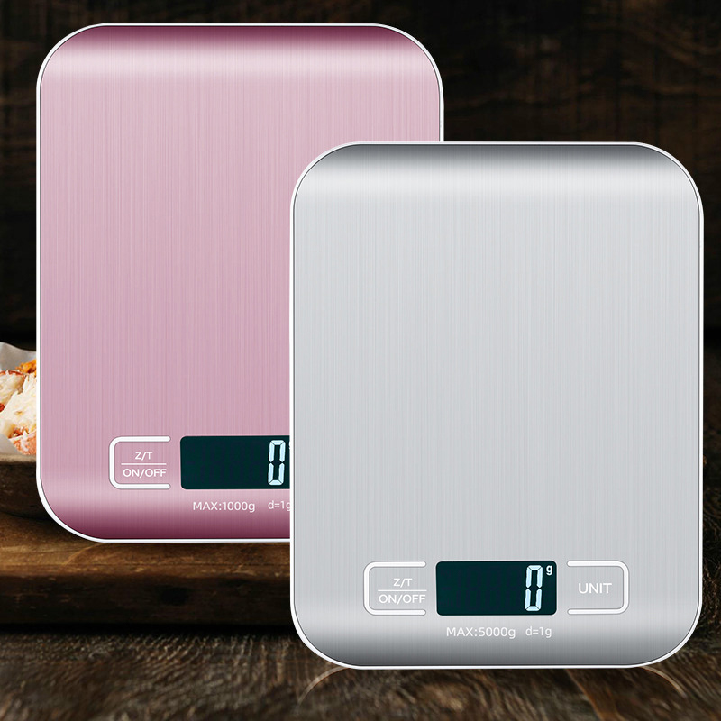 Digital Kitchen Scale Stainless Steel LCD Display For Precise Food Jewelry And Baking Weighing 0