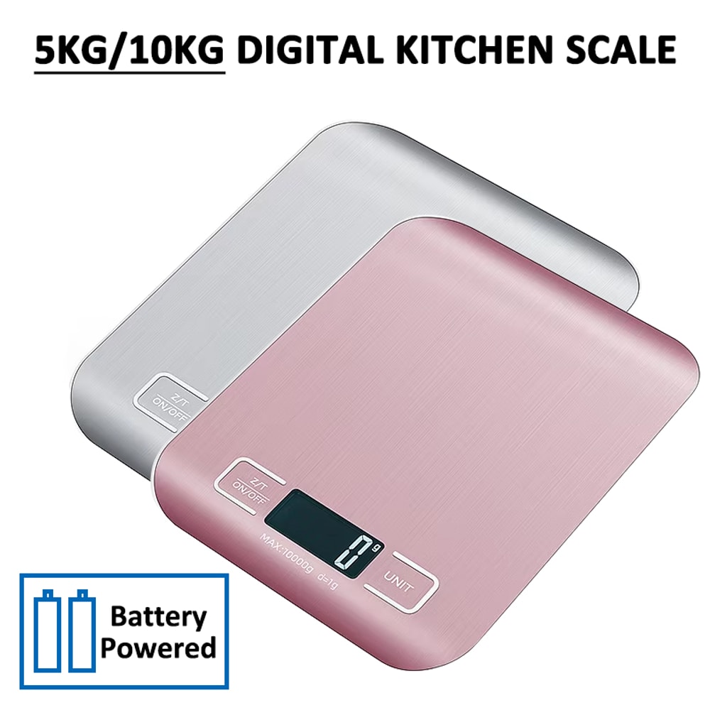 Digital Kitchen Scale Stainless Steel LCD Display For Precise Food Jewelry And Baking Weighing 5