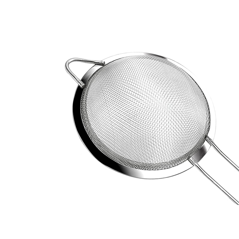 Stainless Steel Fine Mesh Strainer Set For Baking Cooking 1