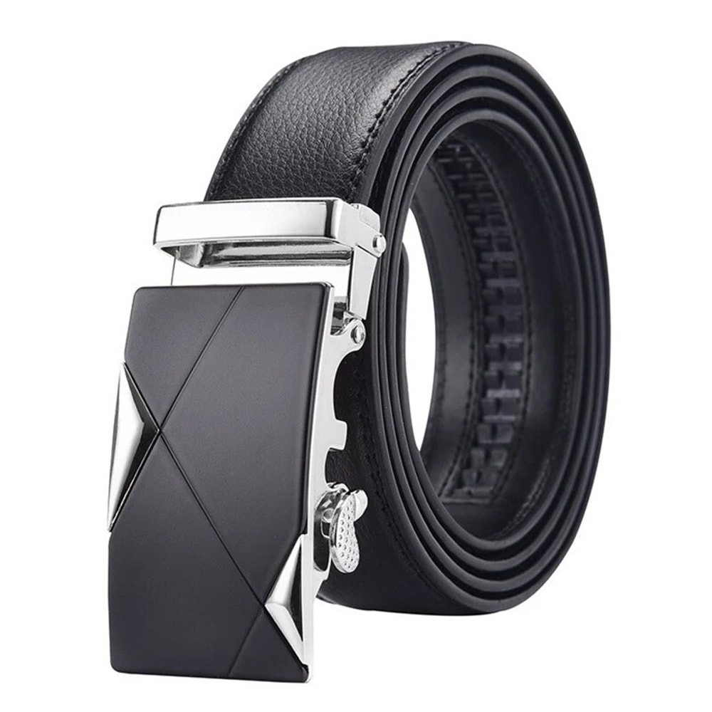 Luxury Men Belt | Genuine PU Leather, High Quality Metal Buckle for Jeans & Cargo Pants