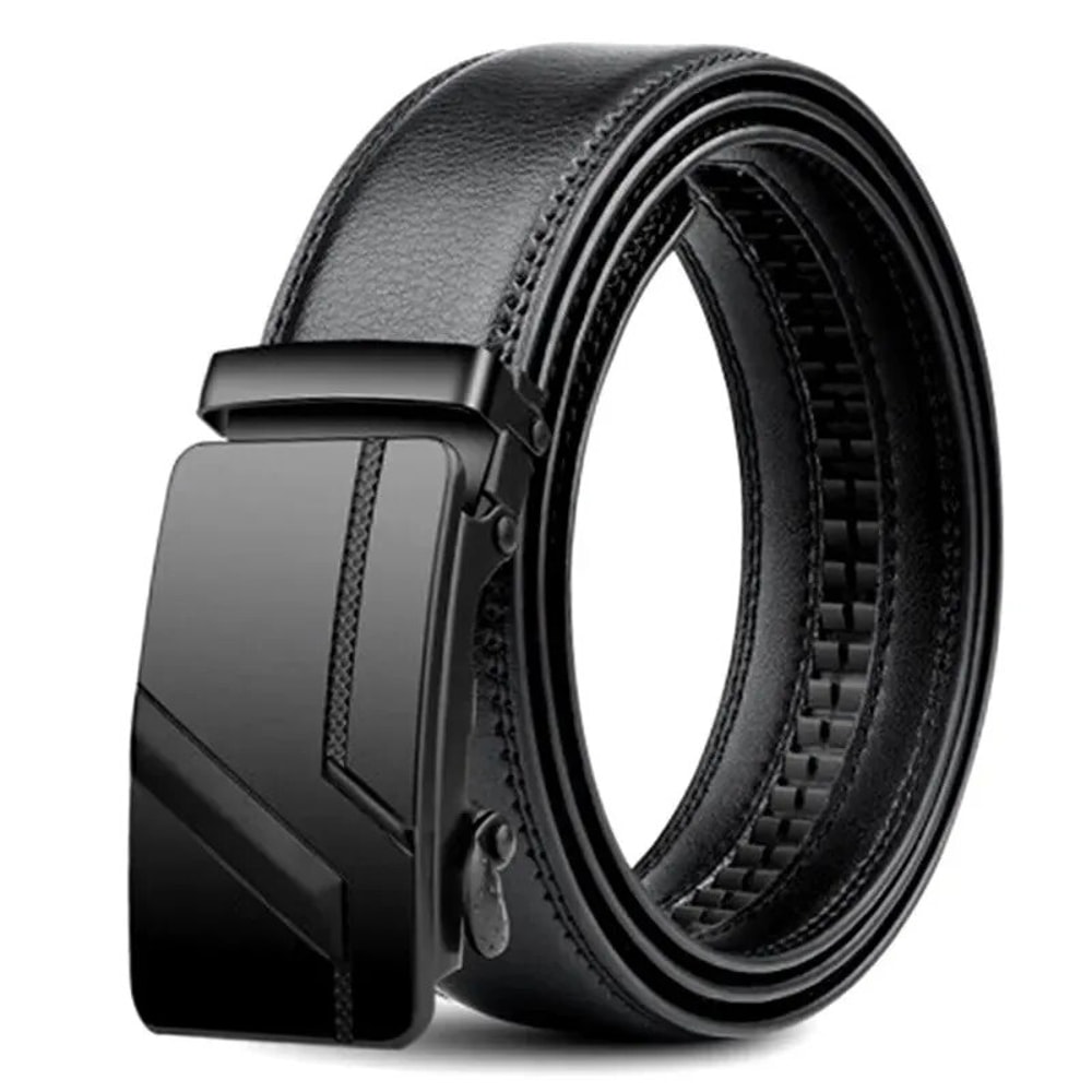 Luxury Men Belt | Genuine PU Leather, High Quality Metal Buckle for Jeans & Cargo Pants