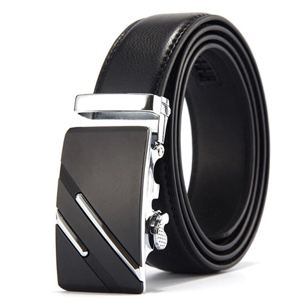 Luxury Men Belt | Genuine PU Leather, High Quality Metal Buckle for Jeans & Cargo Pants