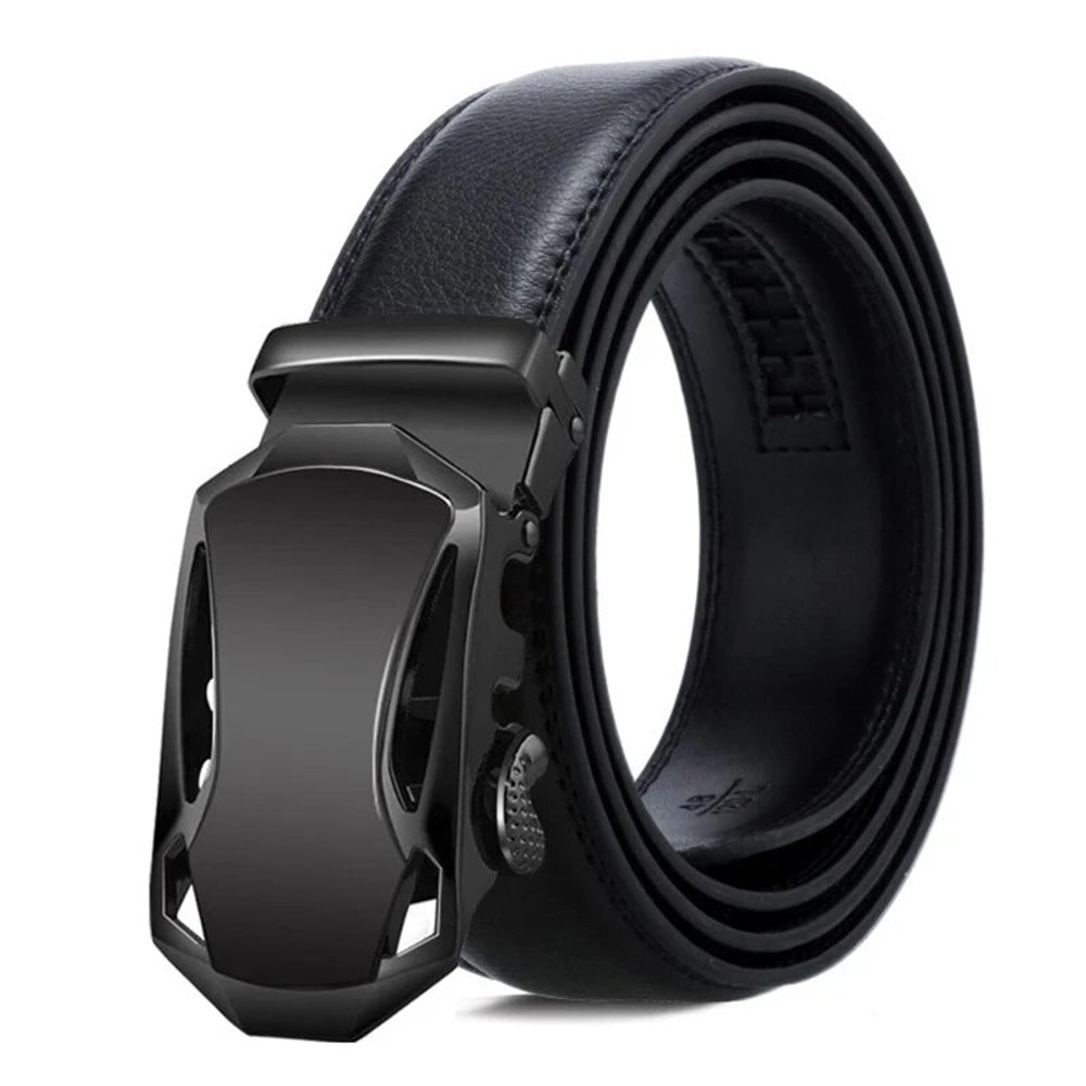 Luxury Men Belt | Genuine PU Leather, High Quality Metal Buckle for Jeans & Cargo Pants