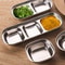 Stainless Steel Divided Dip Bowls Perfect For BBQ Sauces And Condiments 3