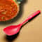 Large Silicone Cooking Spoon Set Non Stick Solid Spoon with Deep Bowl and Measurement Marks for Mixing, Serving