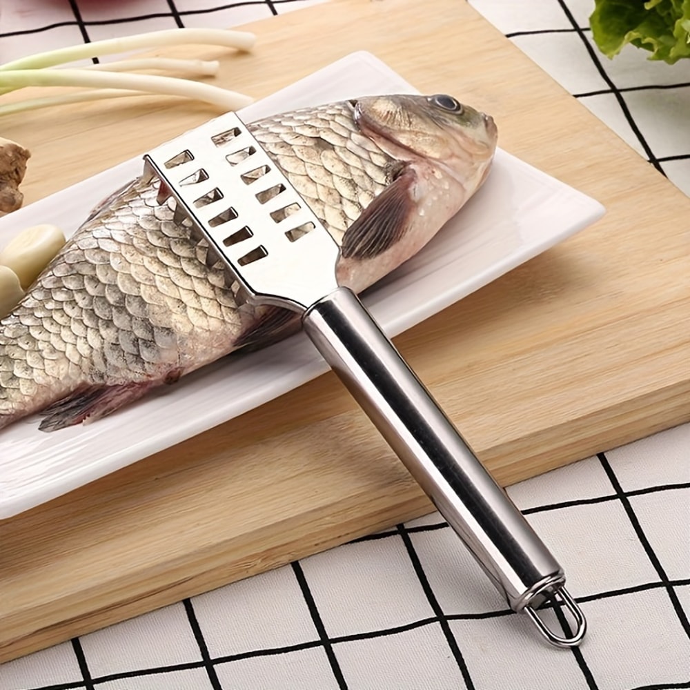 Stainless Steel Fish Scale Scraper Knife for Filleting & Boning