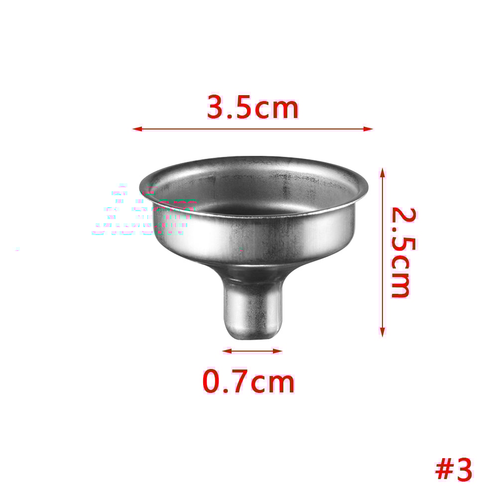 Mini Stainless Steel Funnel Set for Kitchen and Bar Liquid Dump Tool for Easy Pouring into Hip Flask, Wine