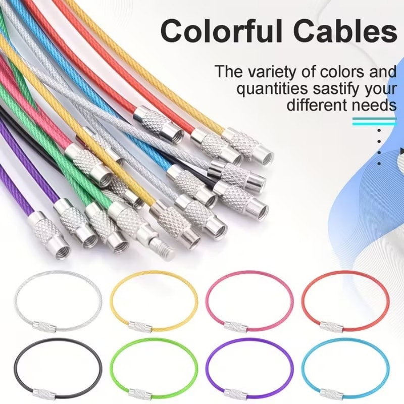 Durable Stainless Steel Key Rings Rust-Proof Keychain for Home, Car & Office Organization