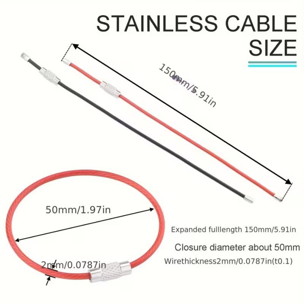 Durable Stainless Steel Key Rings Rust-Proof Keychain for Home, Car & Office Organization