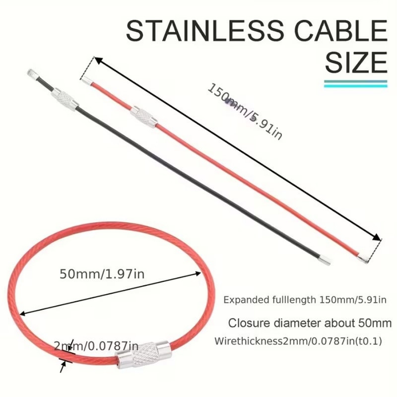 Durable Stainless Steel Key Rings Rust-Proof Keychain for Home, Car & Office Organization