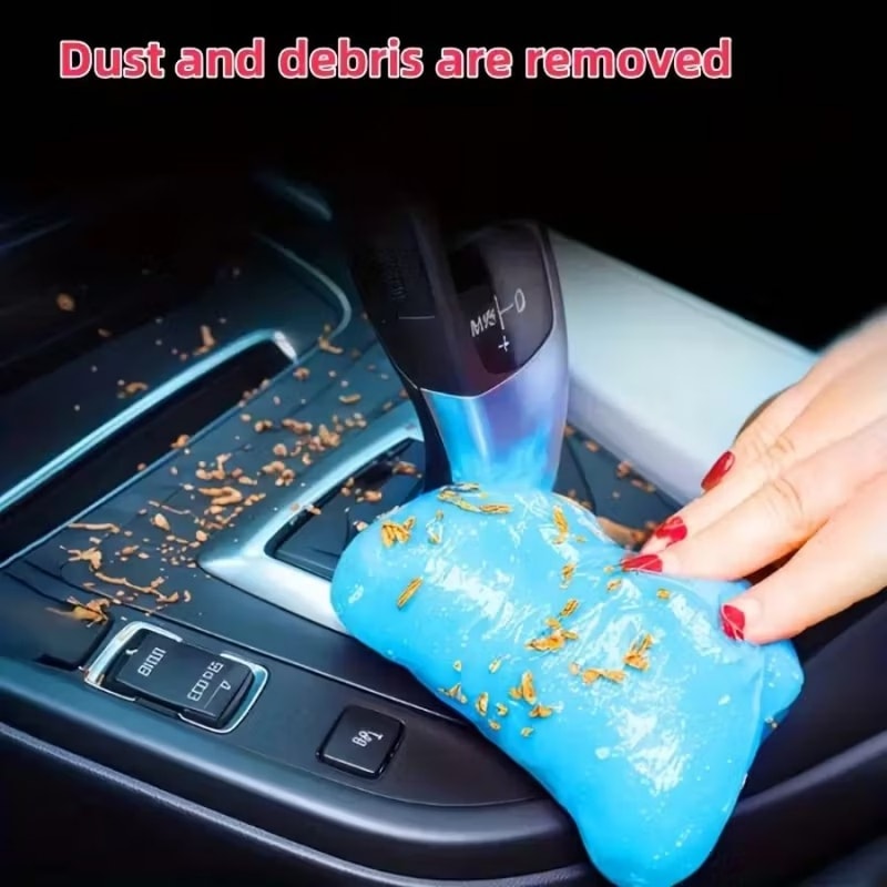 Reusable Cleaning Gel Slime for Electronics, Keyboards, Car Vents, & Household Crevices Non-Toxic, Sticky Dust