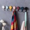 Macaron Adhesive Hooks Colorful Heavy Duty Removable No Drill Wall Hooks for Kitchen Bathroom Door Hanging Storage