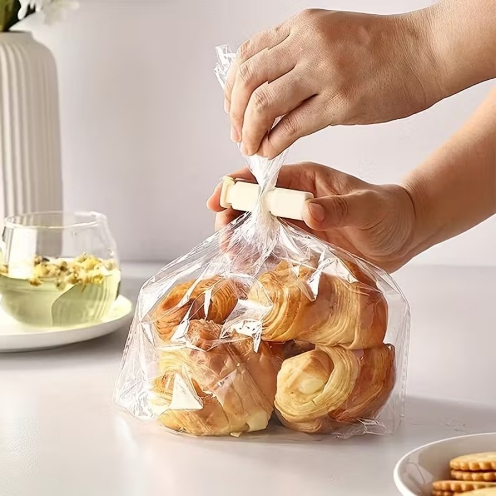 Pack Food Bag Clips Airtight Seal, Non Slip, Reusable Food Grade PP Clips for Snacks, Flour Bags & Kitchen Storage