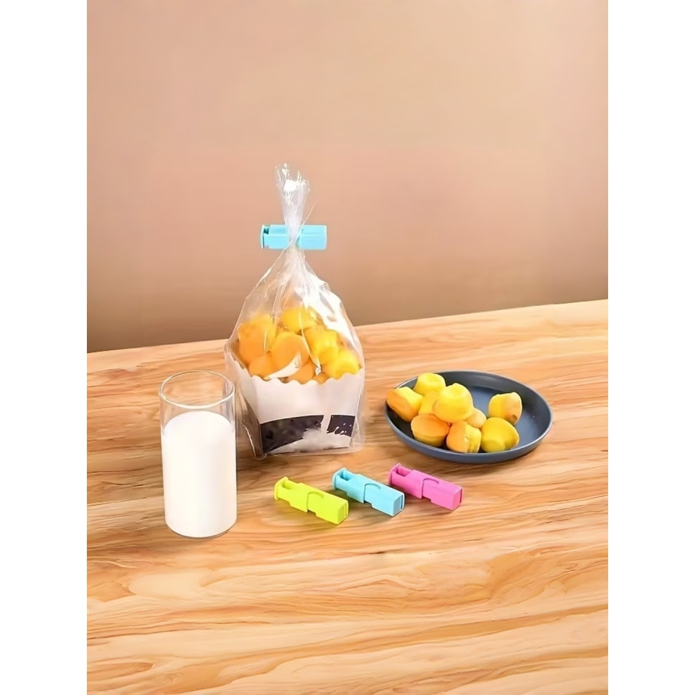 Pack Food Bag Clips Airtight Seal, Non Slip, Reusable Food Grade PP Clips for Snacks, Flour Bags & Kitchen Storage