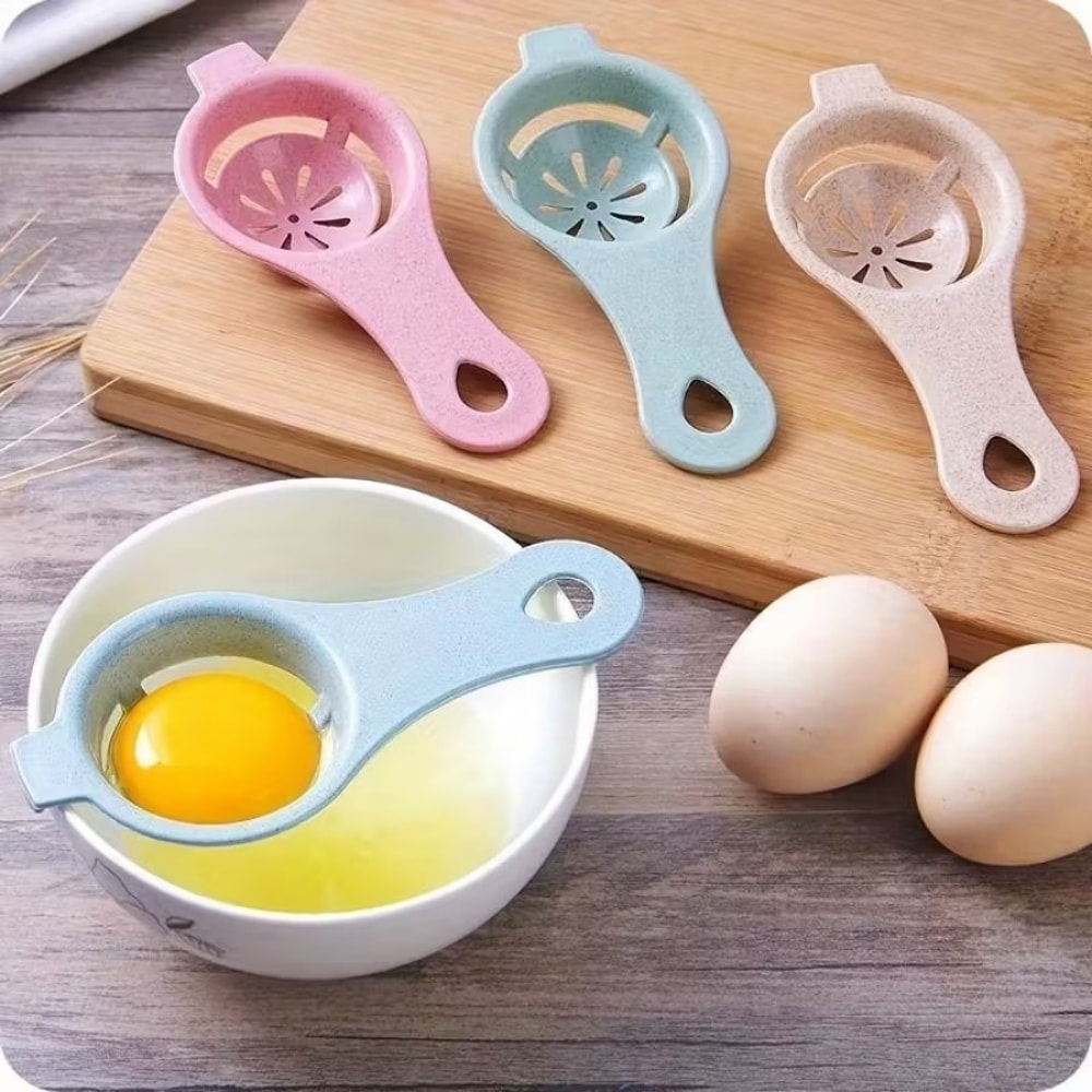Friendly Wheat Straw Egg Separator Biodegradable, Dishwasher Safe Kitchen Gadget for Easy Cooking & Baking