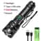 Rechargeable Tactical Flashlight Super Bright Long Range And Portable Lantern For Outdoor Adventure 7