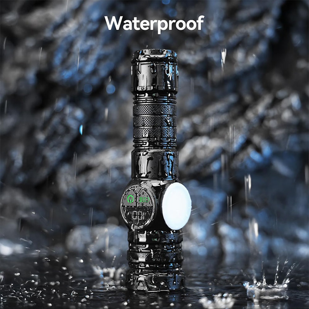 USB Rechargeable LED Flashlight With Lighting Modes Magnet Perfect For Hiking 5