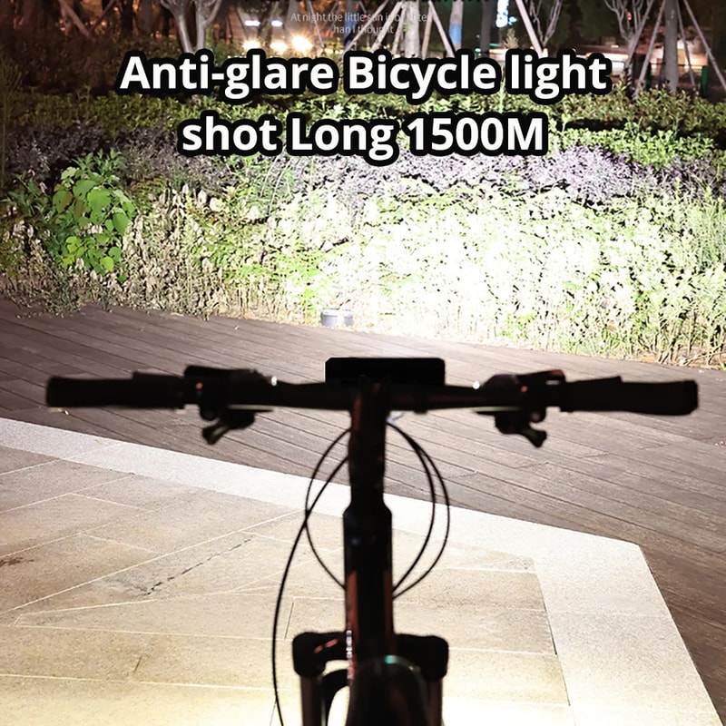 Bicycle Front Light Waterproof USB Charging MTB Bike Light 1