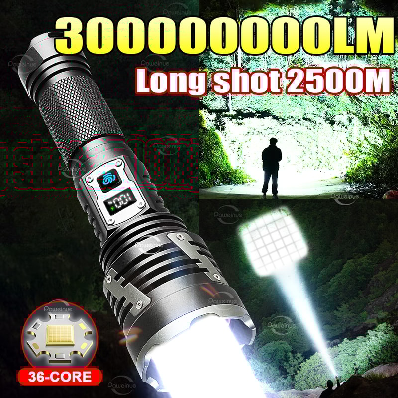 Ultra Powerful Rechargeable Flashlight LED Super Bright Torch For Fishing Hunting 1