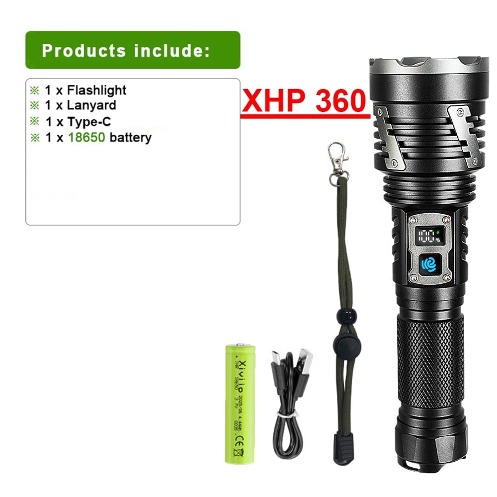 Ultra Powerful Rechargeable Flashlight LED Super Bright Torch For Fishing Hunting 7