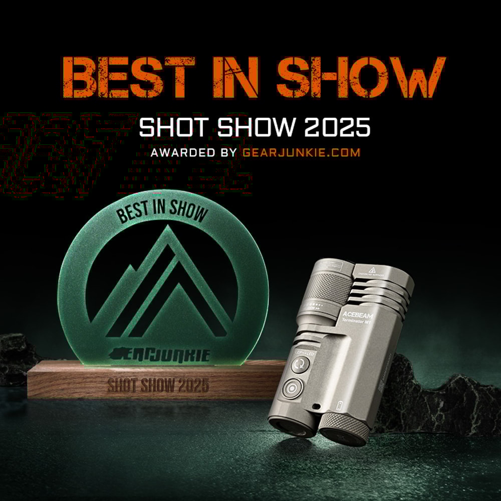 Terminator M1 LED Flashlight Lumens Ultra Long Throw Zoomable LEP Spotlight Yards Range 1