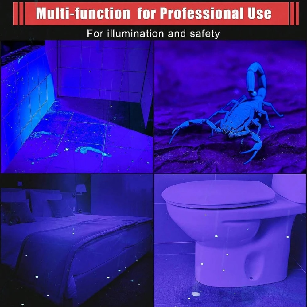 UV Flashlight Portable UV Lamp For Pet Urine Scorpion Detection And More 4