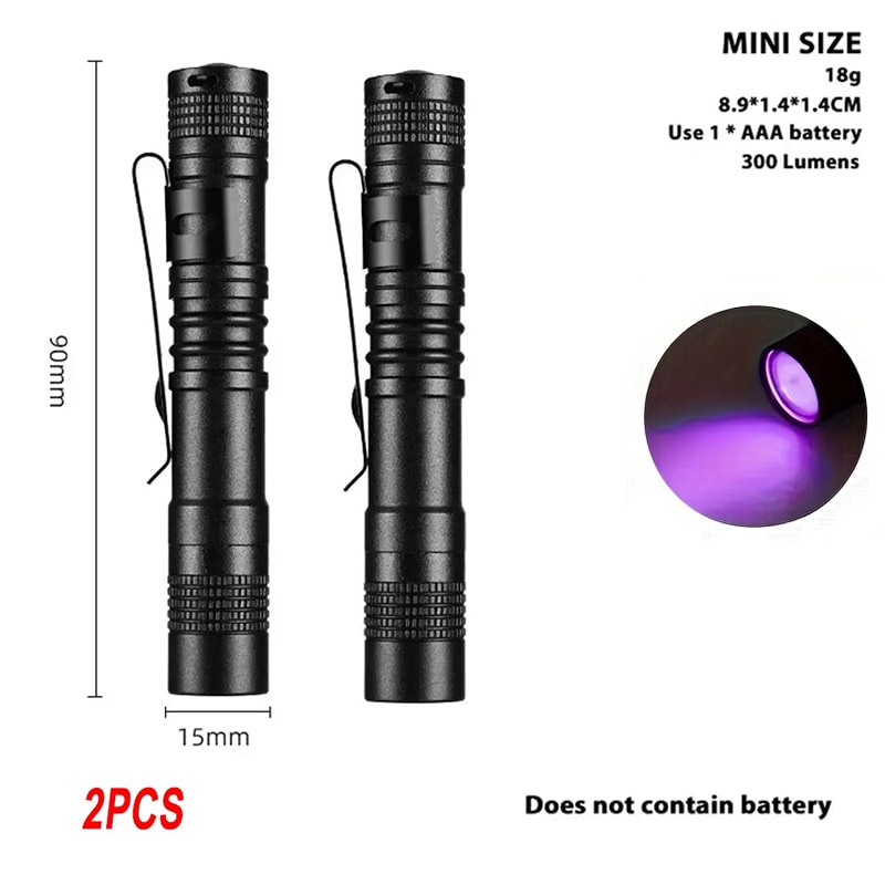 UV Flashlight Portable UV Lamp For Pet Urine Scorpion Detection And More 8