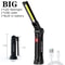 Portable COB LED Flashlight USB Rechargeable Work Light Magnetic Lanterna Hanging Lamp with Built in Battery