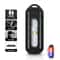 USB Rechargeable LED Keychain Flashlight with Warning Light and Shoulder Clip