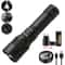 High Power LED Flashlight Rechargeable Type C Zoom Torch Window Breaker For Outdoor Camping Hiking 8