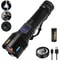 High Power LED Flashlight Rechargeable Type C Zoom Torch Window Breaker For Outdoor Camping Hiking 9