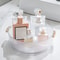 Rotating Cosmetic Storage Box Large Capacity, Transparent, Turntable Desktop Organizer