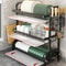 Three Tier Space Saving Dish Rack Large Capacity Kitchen Countertop Drainer for Tableware & Utensils