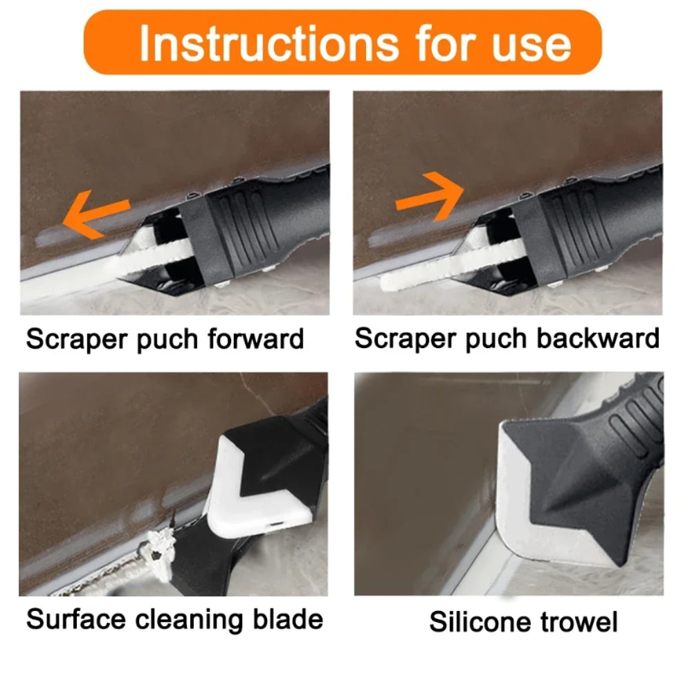Silicone Scraper & Sealant Removal Kit for Grout and Floor Mould