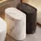 Nordic Marble Texture Odor-Proof Toilet Wastebasket Press Type Narrow Bathroom Bin