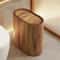 Nordic Marble Texture Odor-Proof Toilet Wastebasket Press Type Narrow Bathroom Bin