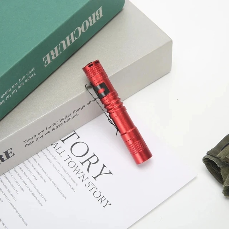 KDULIT Mini LED Flashlight Compact Portable Torch with AAA Battery for Outdoor & Emergency Use