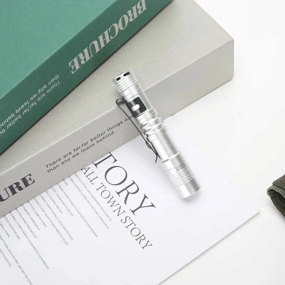 KDULIT Mini LED Flashlight Compact Portable Torch with AAA Battery for Outdoor & Emergency Use