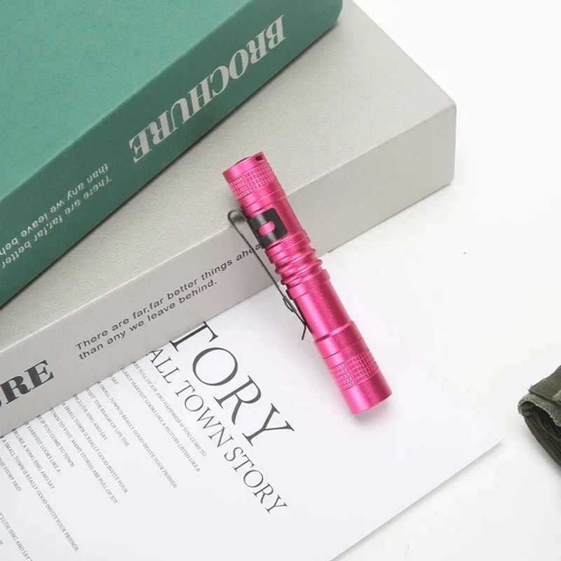 KDULIT Mini LED Flashlight Compact Portable Torch with AAA Battery for Outdoor & Emergency Use