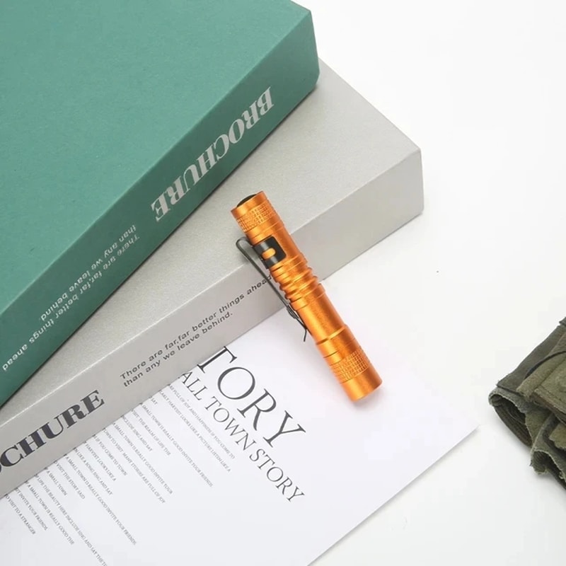 KDULIT Mini LED Flashlight Compact Portable Torch with AAA Battery for Outdoor & Emergency Use