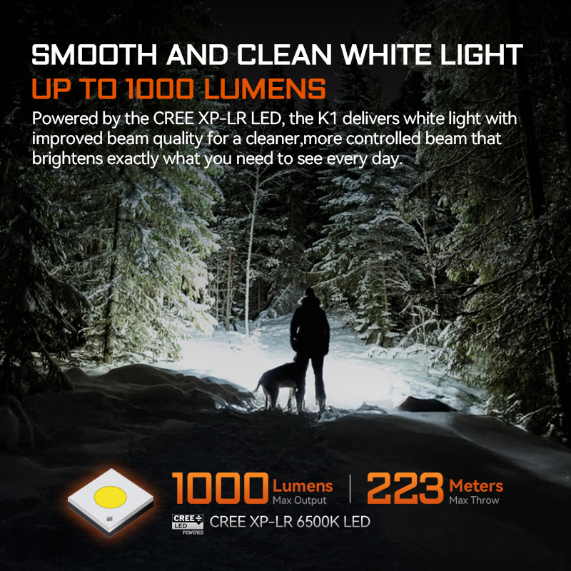 Rechargeable Flashlight High Performance EDC AA Pocket Flashlight with Lumens, Green Beam, UV LED, and White