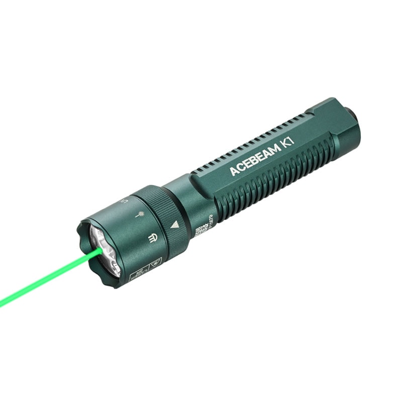 Rechargeable Flashlight High Performance EDC AA Pocket Flashlight with Lumens, Green Beam, UV LED, and White