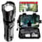 Rechargeable LED Flashlight With Zoomable Focus Waterproof High Power Handheld Torch For Outdoor Ad 0
