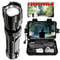Rechargeable LED Flashlight With Zoomable Focus Waterproof High Power Handheld Torch For Outdoor Ad 0