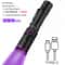 Zoom UV LED Flashlight Type C Rechargeable Invisible Ink Marker for Pet Urine, Tinea, Money, and Scorpions